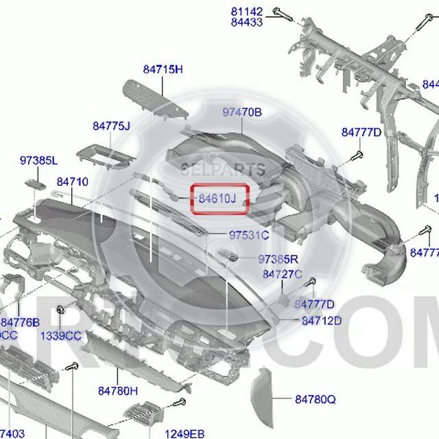 Genuine BRKT ASSY-CLUSTER SUPPORT for Hyundai Palisade #84724S8100