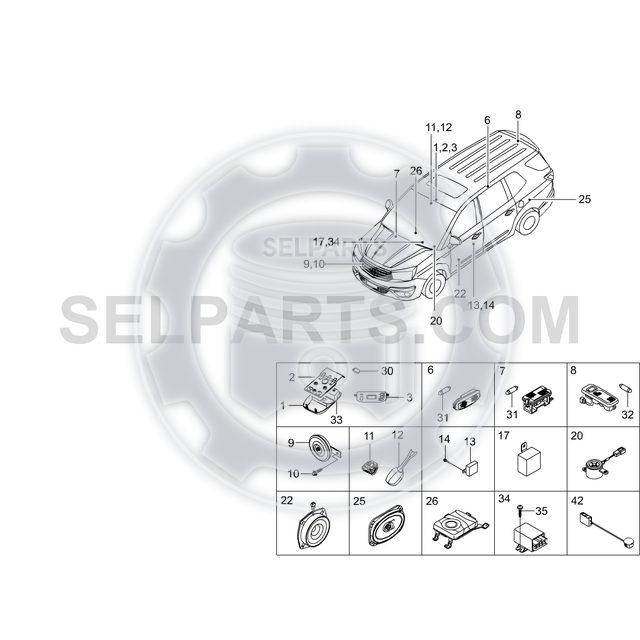 Genuine Horn Assy-High for Ssangyong STAVIC/RODIUS, ACTYON SPORTS 8651021002