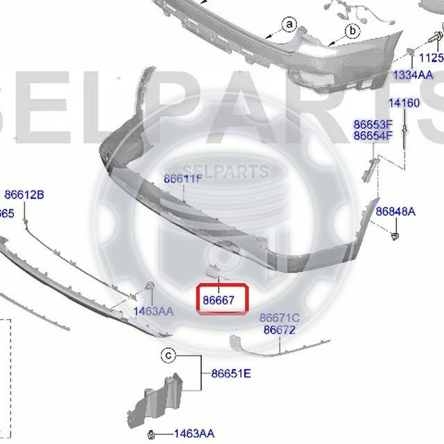 Genuine CAP-RR HOOK for Hyundai Palisade #86617S8000