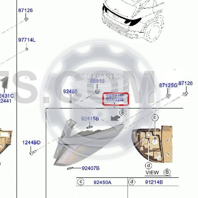 Genuine LAMP ASSY-REAR COMB OUTSIDE-RH for Hyundai TUCSON NX4 92402N9100 