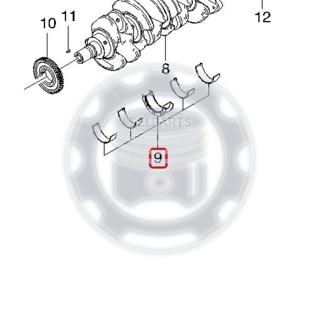 Genuine Crankshaft Bearing set for Chevrolet WINSTORM 2.0D