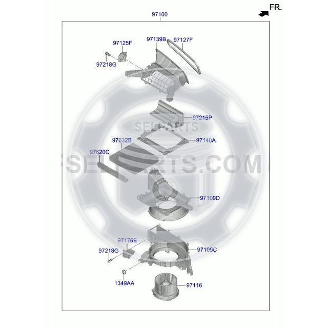 Genuine GEAR for Hyundai Sonata #97101L1000