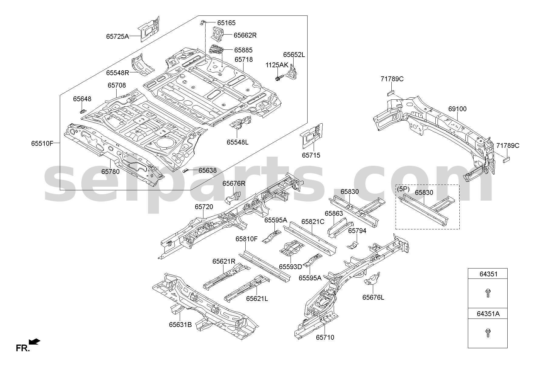 Genuine REINF-RR SUSP SPRG SHT,RH for Hyundai Palisade #65686C5000