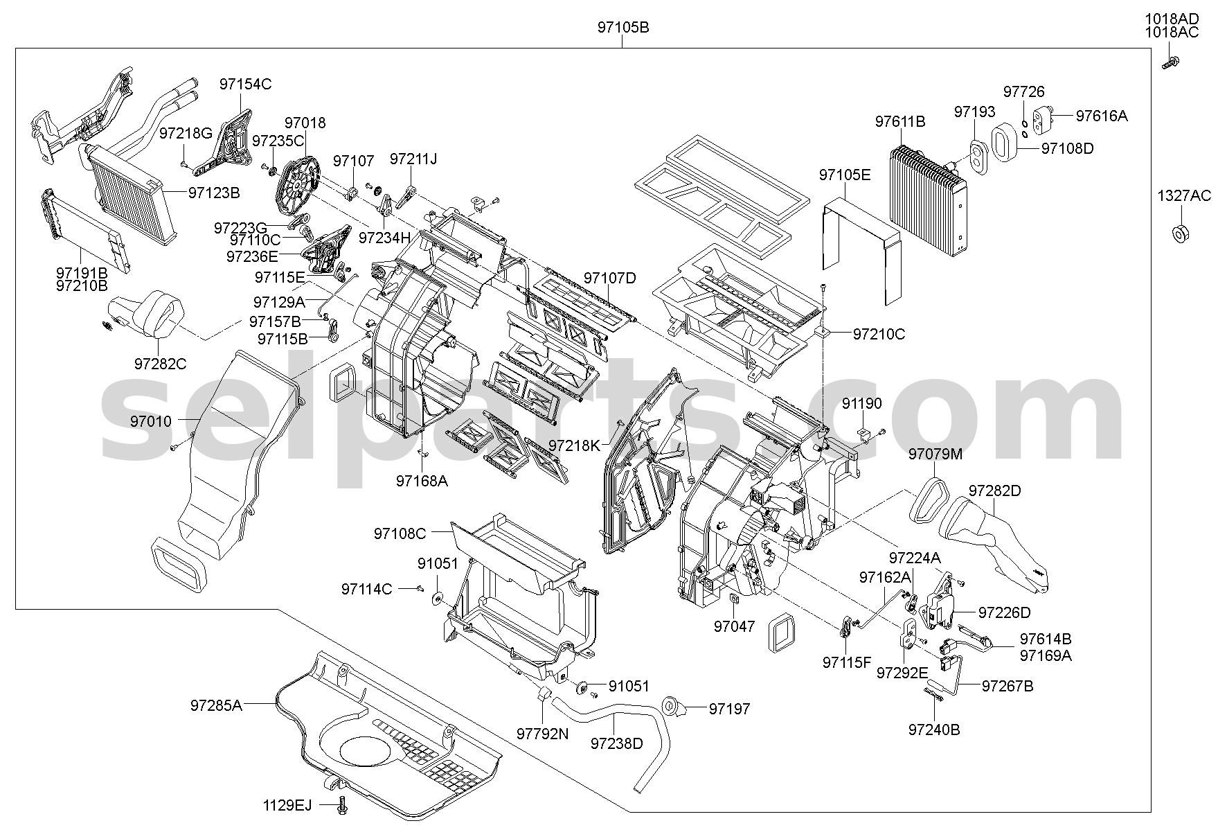 Genuine HOSE-DRAIN for Hyundai Sonata #97284C1000