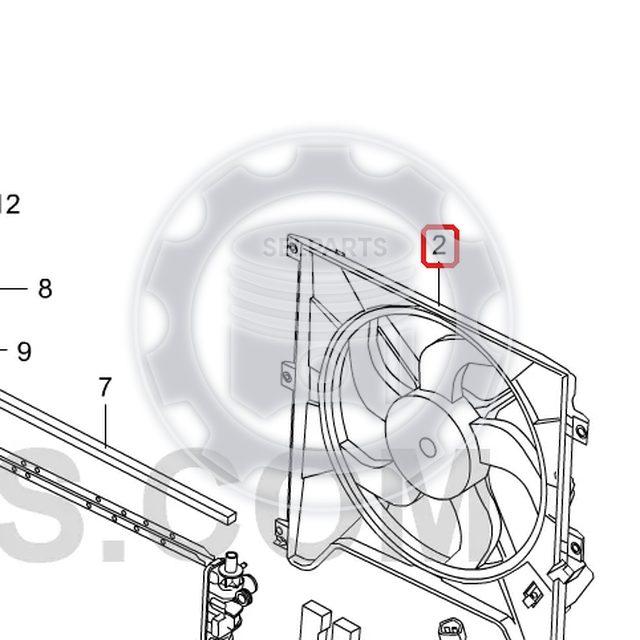 Genuine Fan Module 600W for Ssangyong KORANDO SPORTS +A/T #2132032220