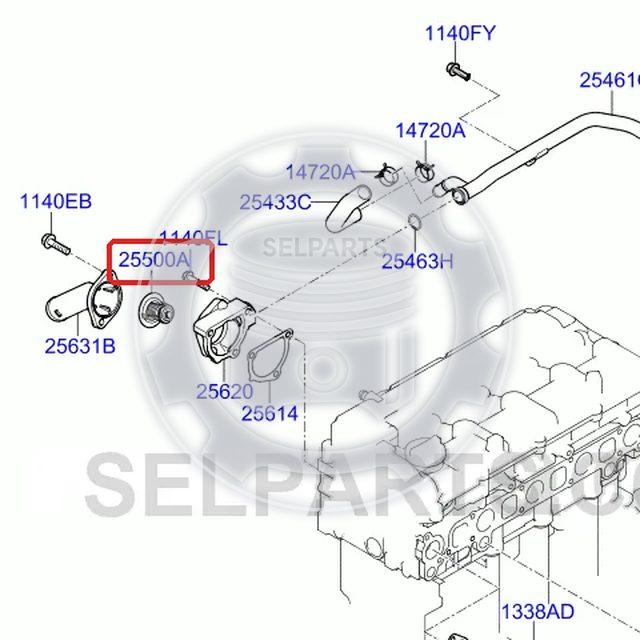 Genuine Thermostat&cylinder head gasket for kia bongo3
