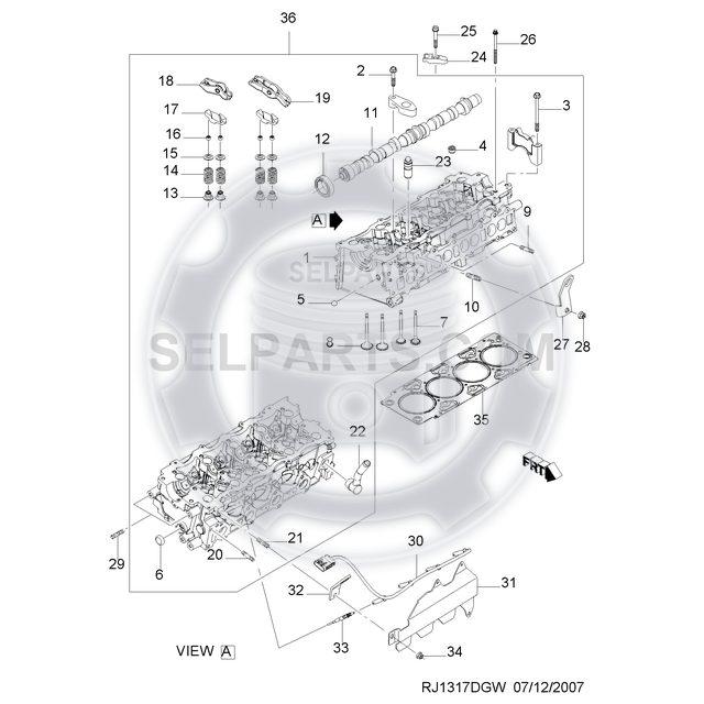 Genuine CAMSHAFT for Chevrolet WINSTORM +2.0 Diesel